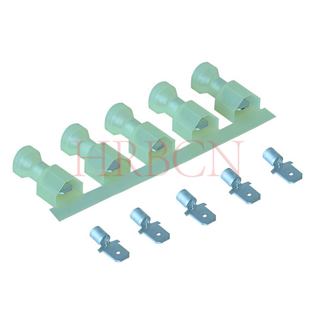 HRB 6,35mm rovná izolovaná zástrčka AWG12-10 | Řada M6351