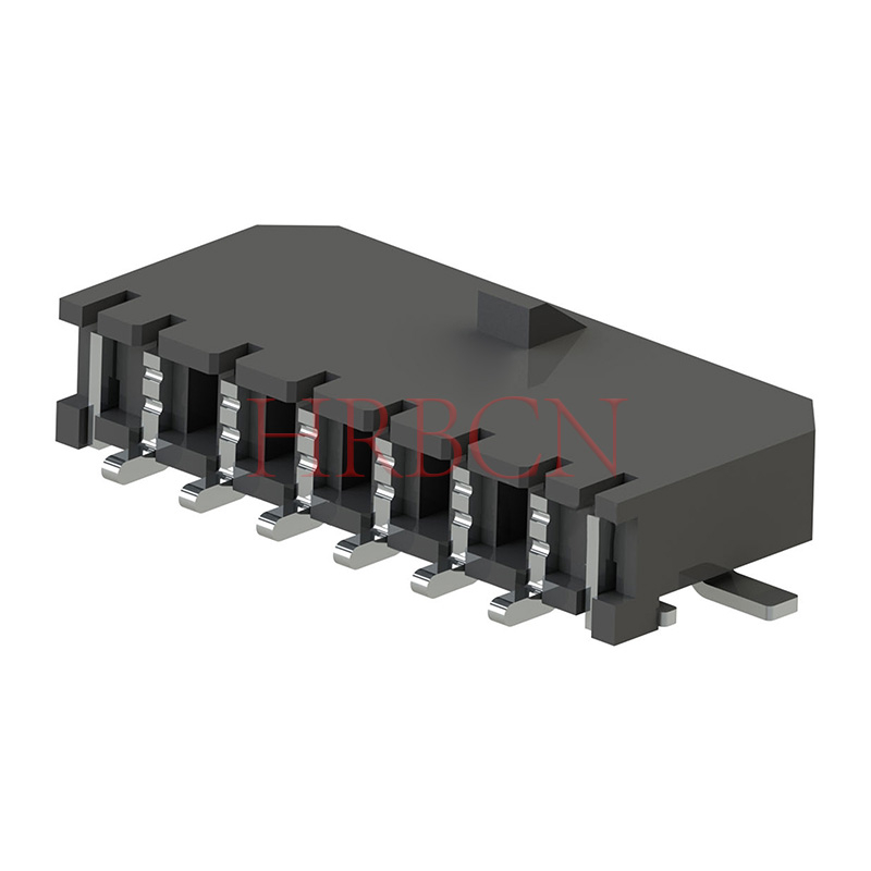 3,0 mm rozteč jednořadého horizontálního držáku kolíků SMT M3045-SR-1XN-BK