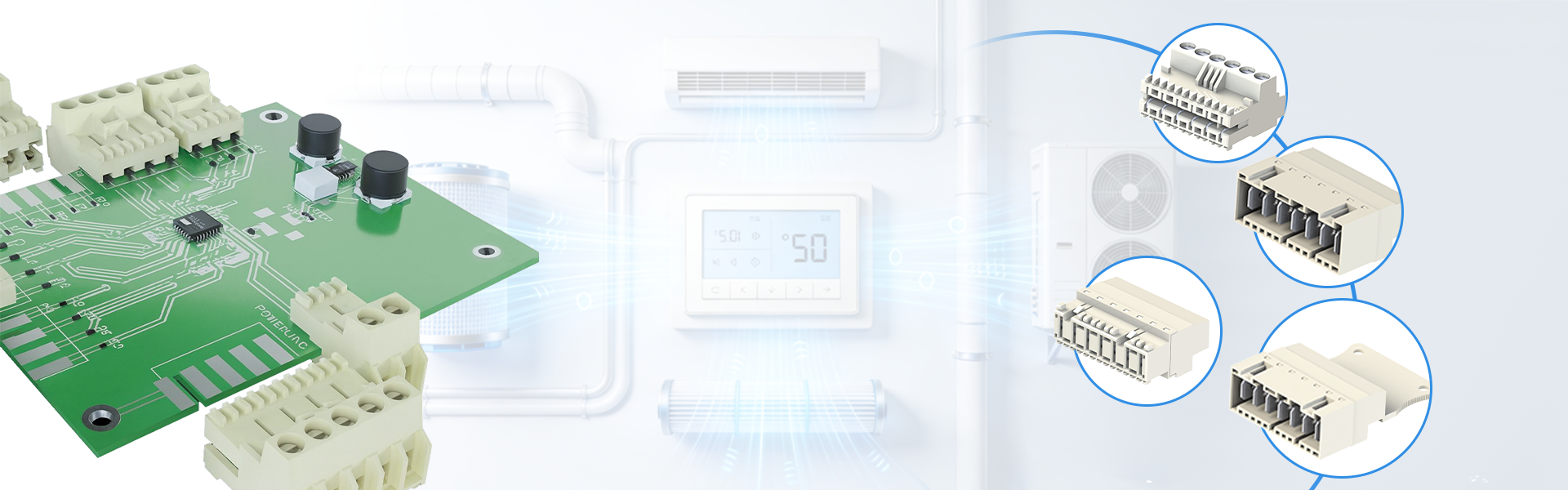 RAST 5 printed circuit board connector