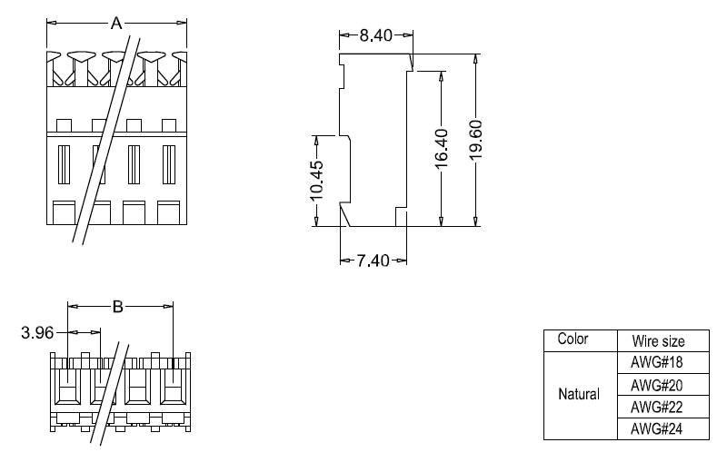 Rozměr IDC M7060(I)RN