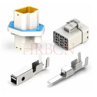 Vodotěsné elektrické konektory pro montáž do panelu HRB 6,35 mm 