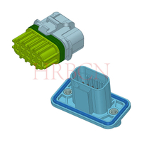 Vodotěsný napájecí konektor HRB 4,0 mm Wire To Wire s montáží na panel
